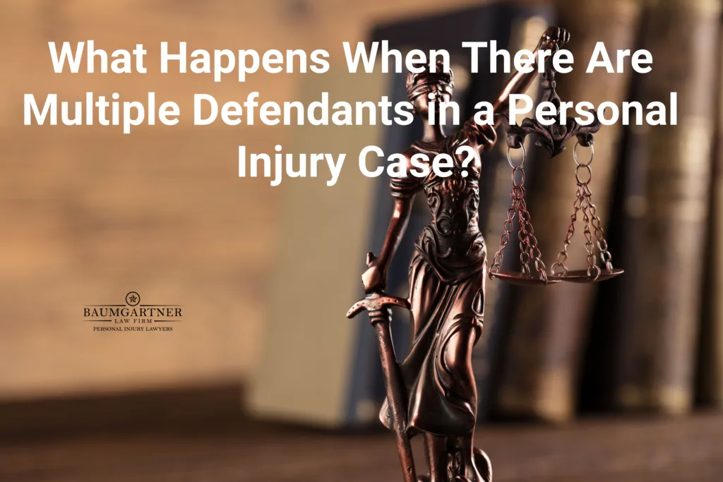 What happens when there are multiple defendants in a personal injury case?