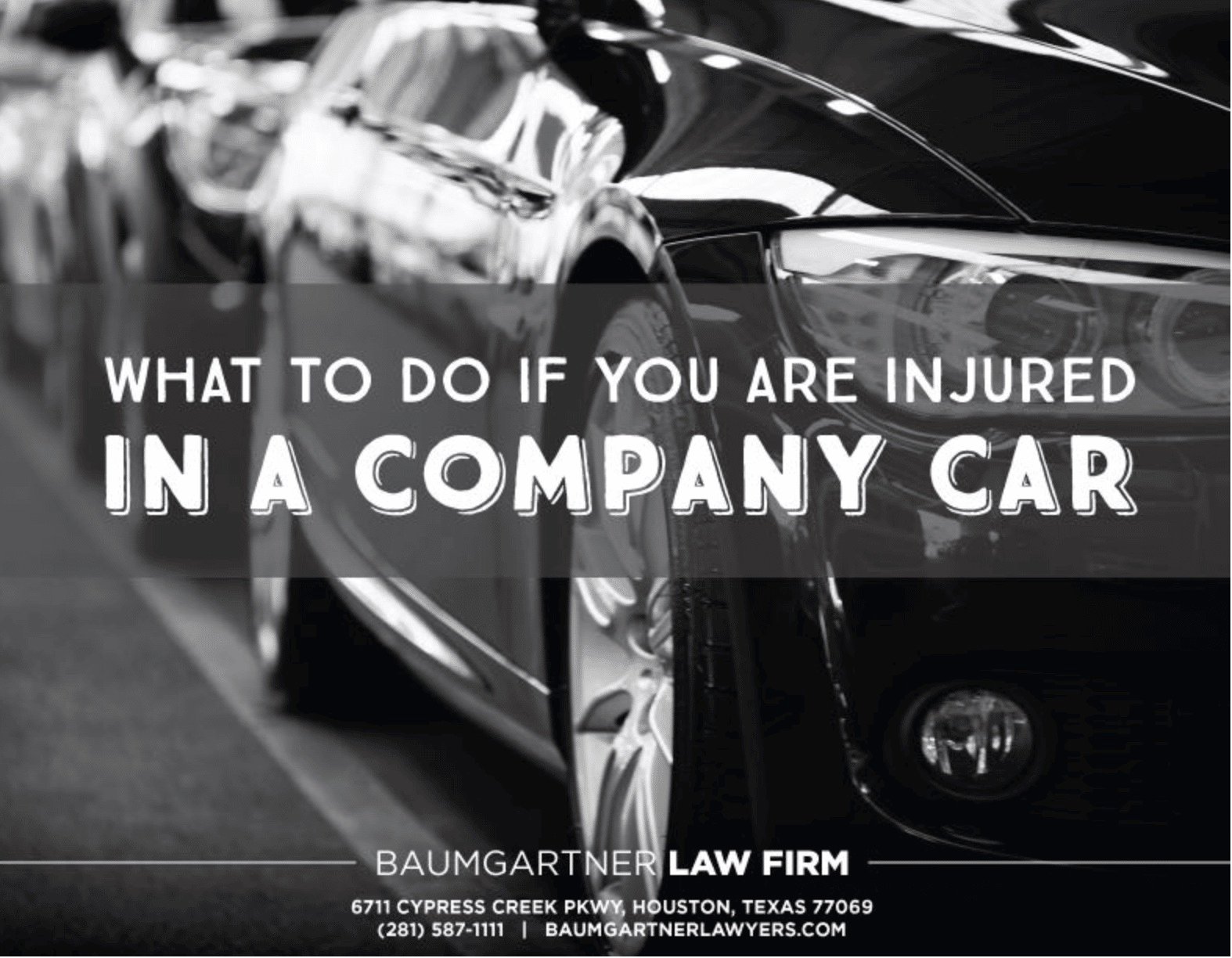 What to do if you are hurt in an accident in a company car?