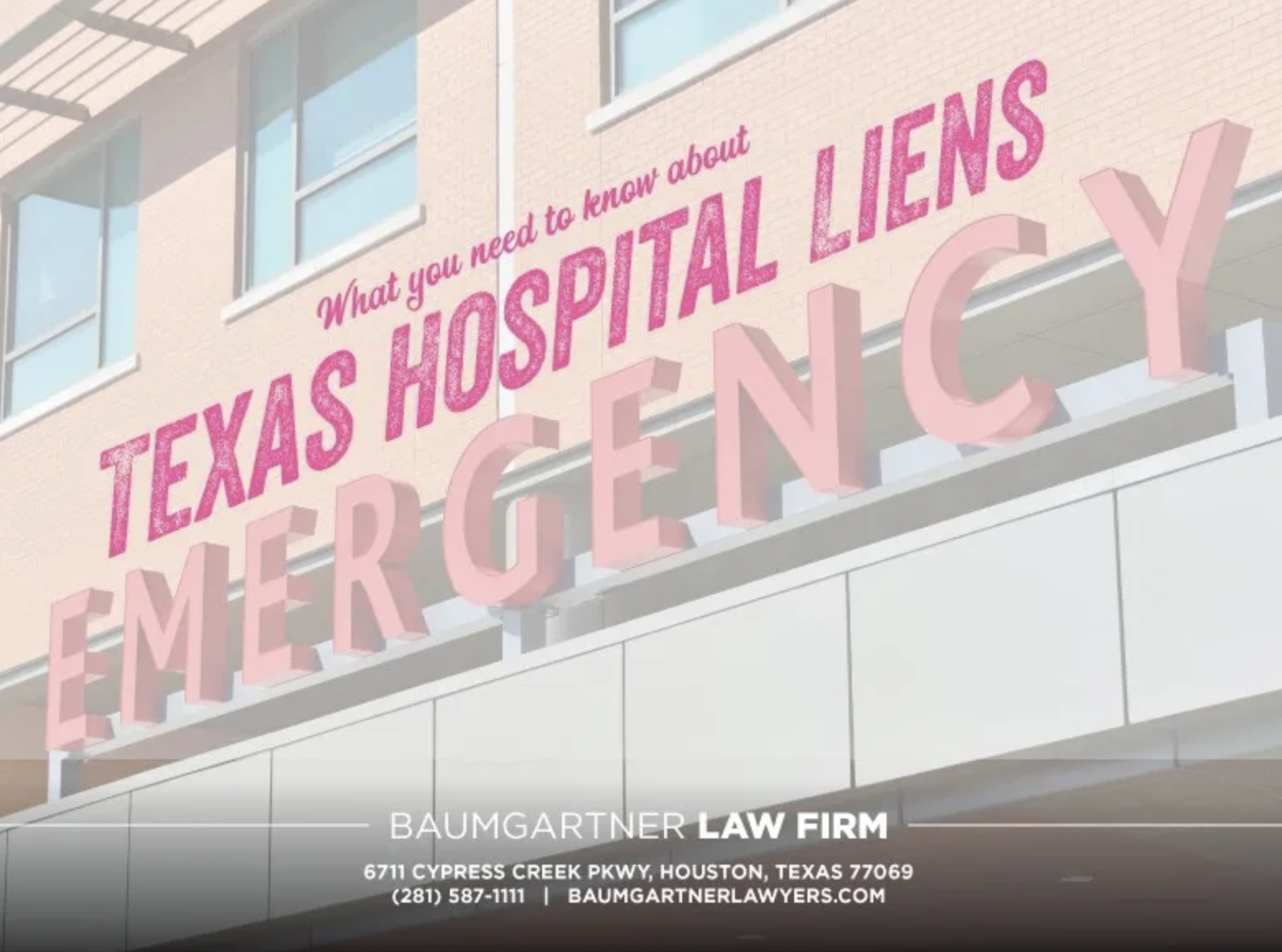 Car wreck hospital liens