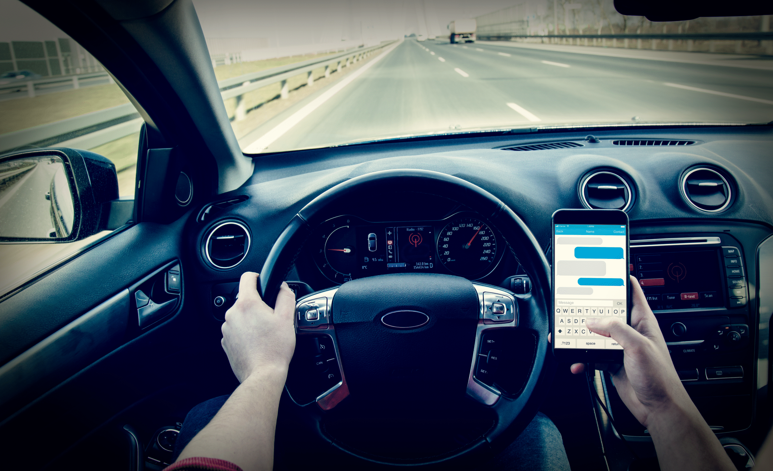 Proving the Other Driver was Texting in an Accident in Houston