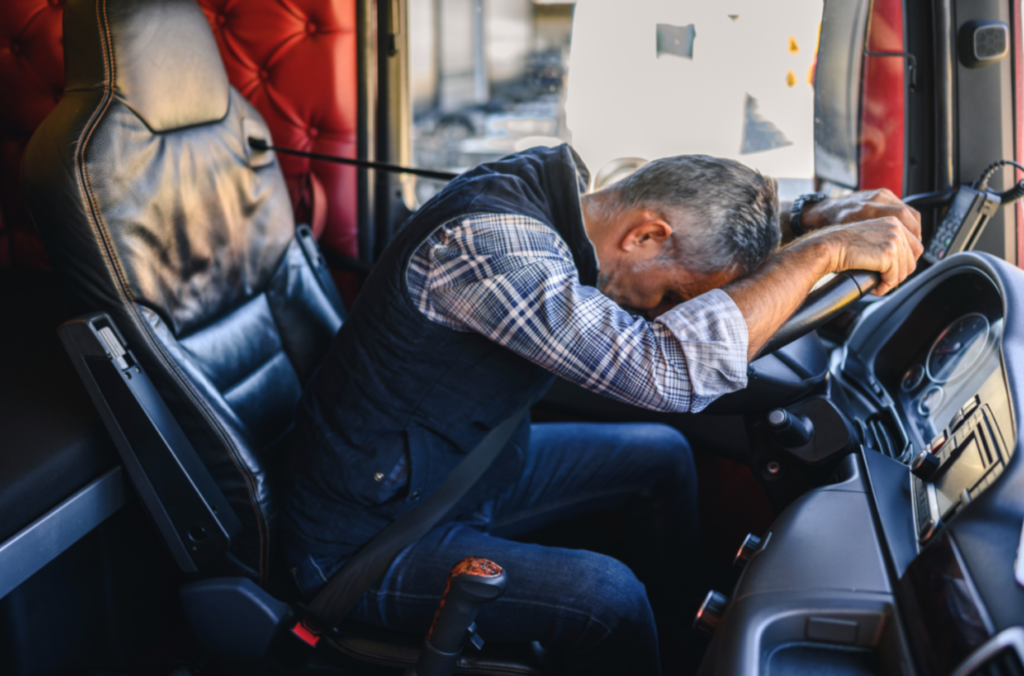 Accidents caused by tired truckers
