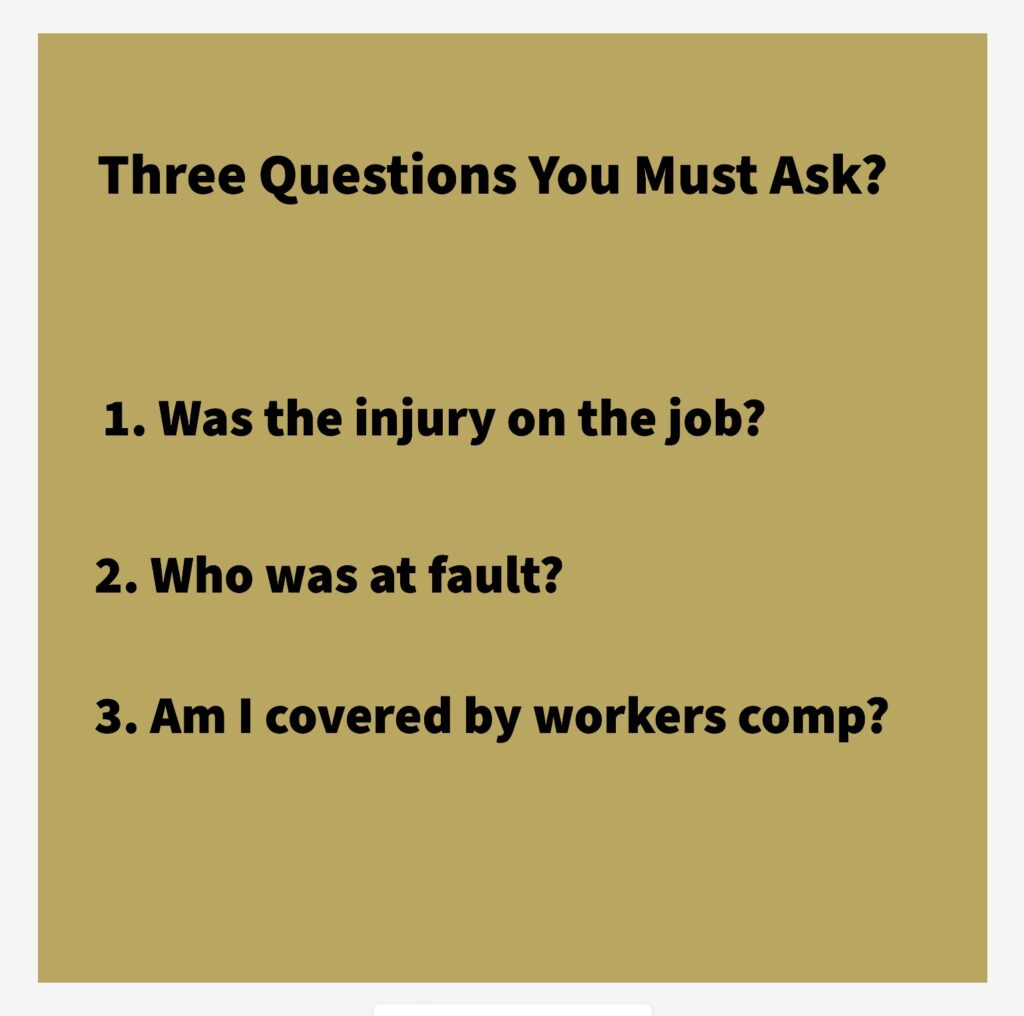 Questions about on the job injury in Texas