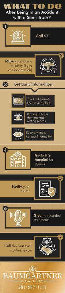 What to do after a truck accident- infographic