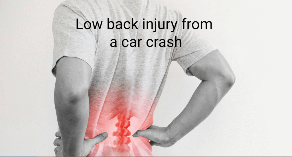 back injury from a car crash