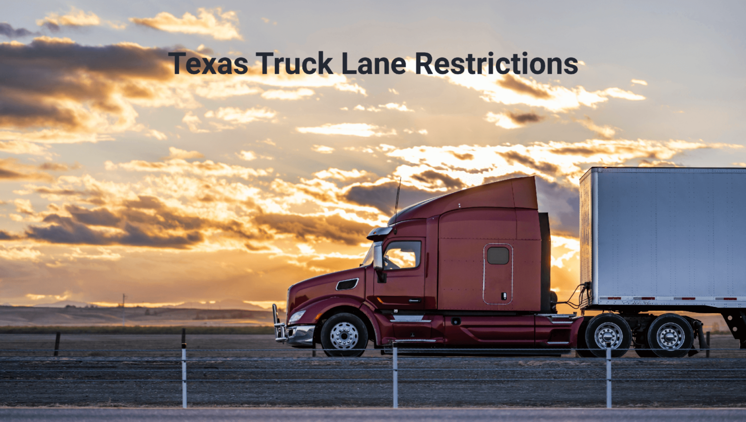 Truck Lane Restrictions in Texas | Baumgartner Law Firm