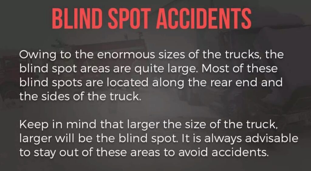 blind spot truck accident
