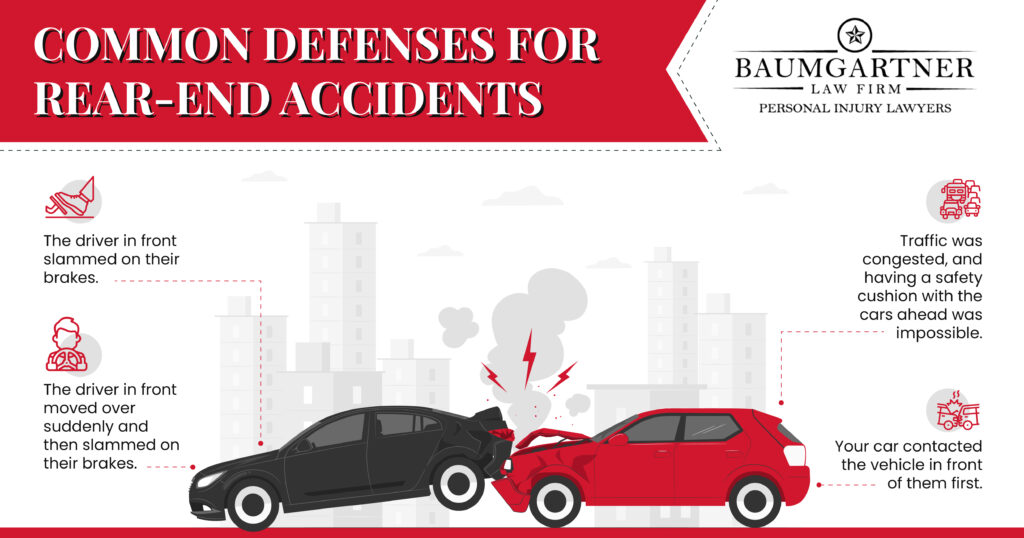 Common defenses for rear-end accidents