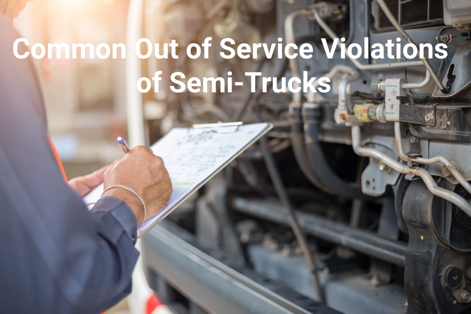 Common out-of-service violations of semi trucks