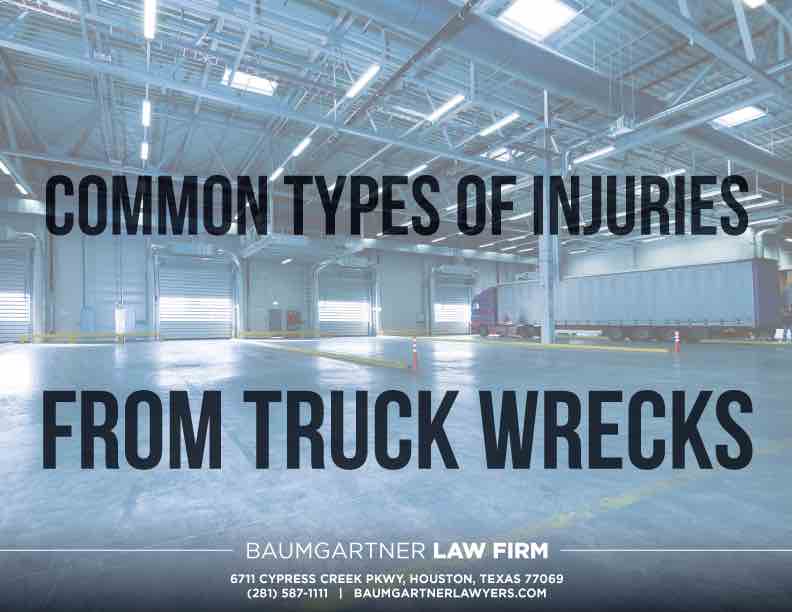 Common truck accident injuries