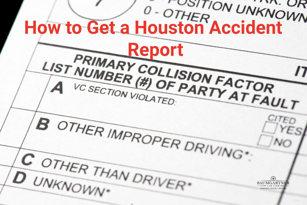 How to get a Houston accident report