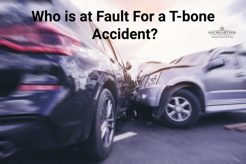 Who is at fault for a T-bone accident?