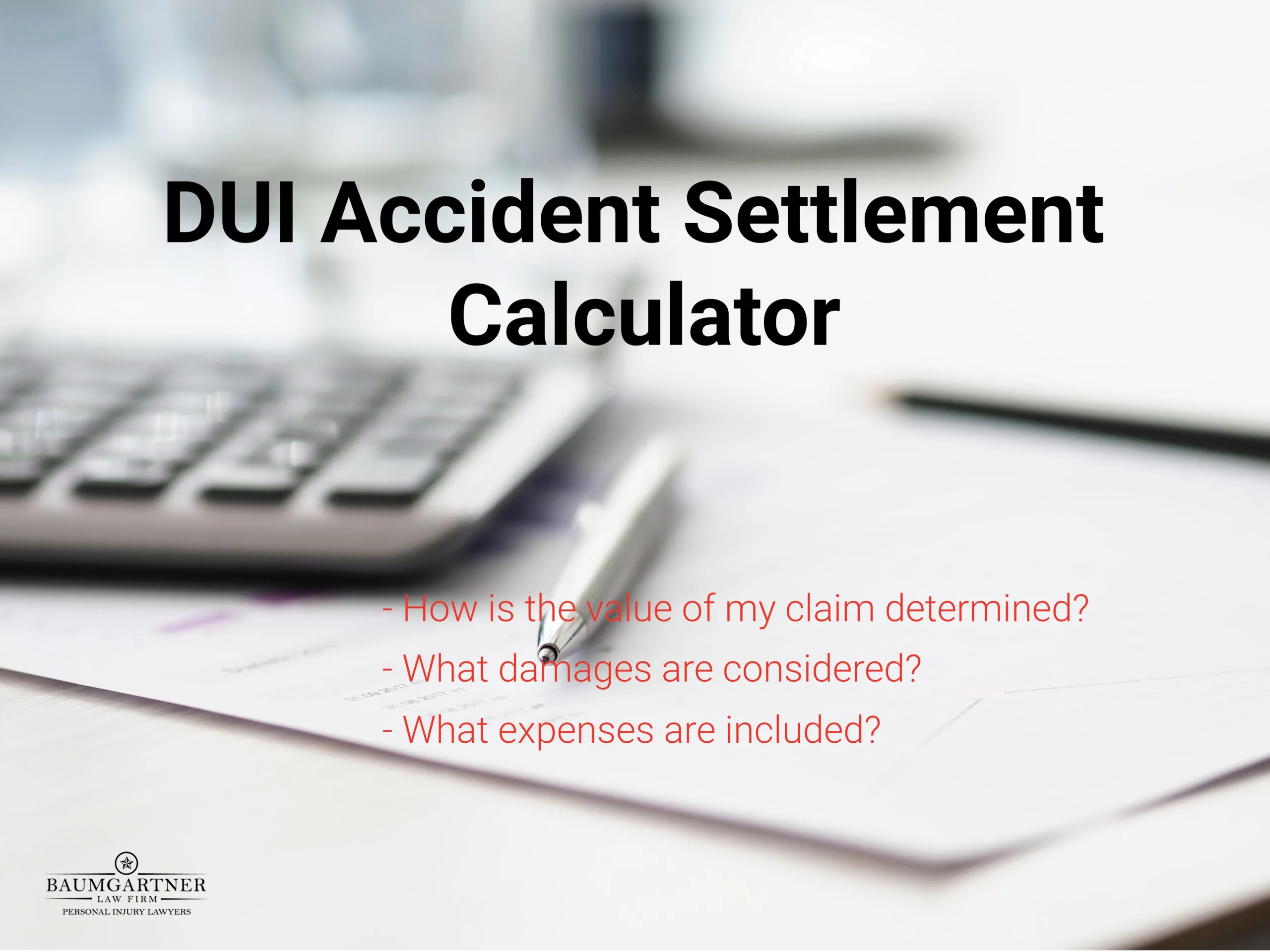 Calculating Dui Dwi Accident Settlements 1063