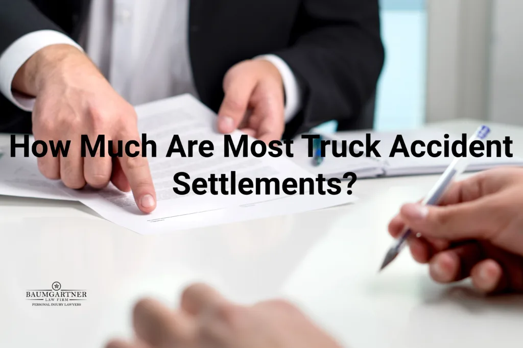 How much are most truck accident settlements?