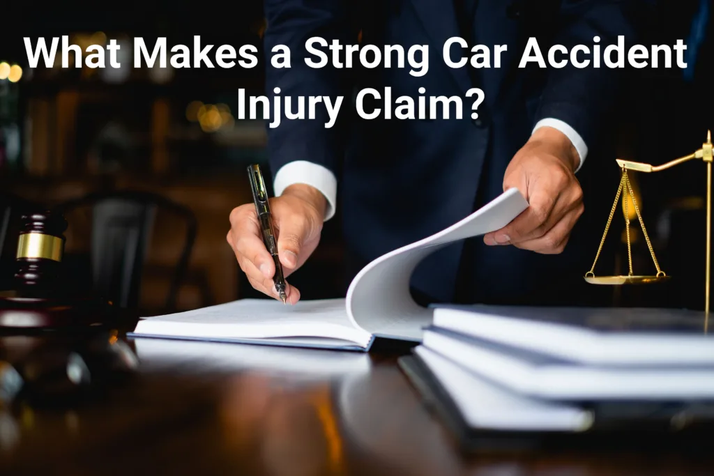 What makes a strong car accident injury claim?