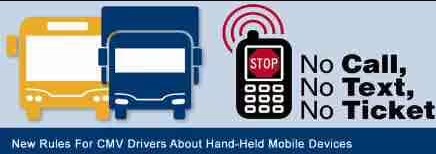 Cell phone rules for truck drivers