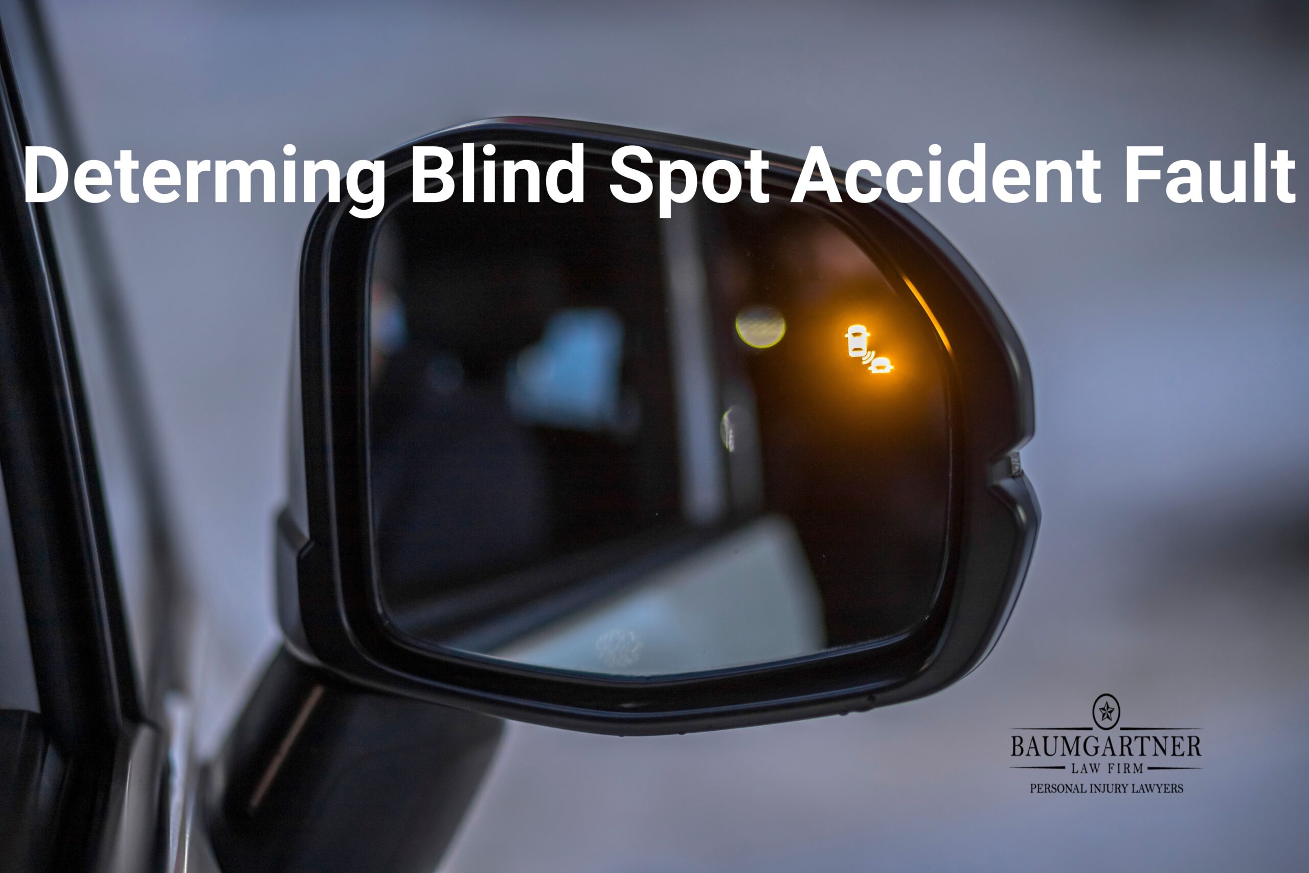 determining blind spot accident fault