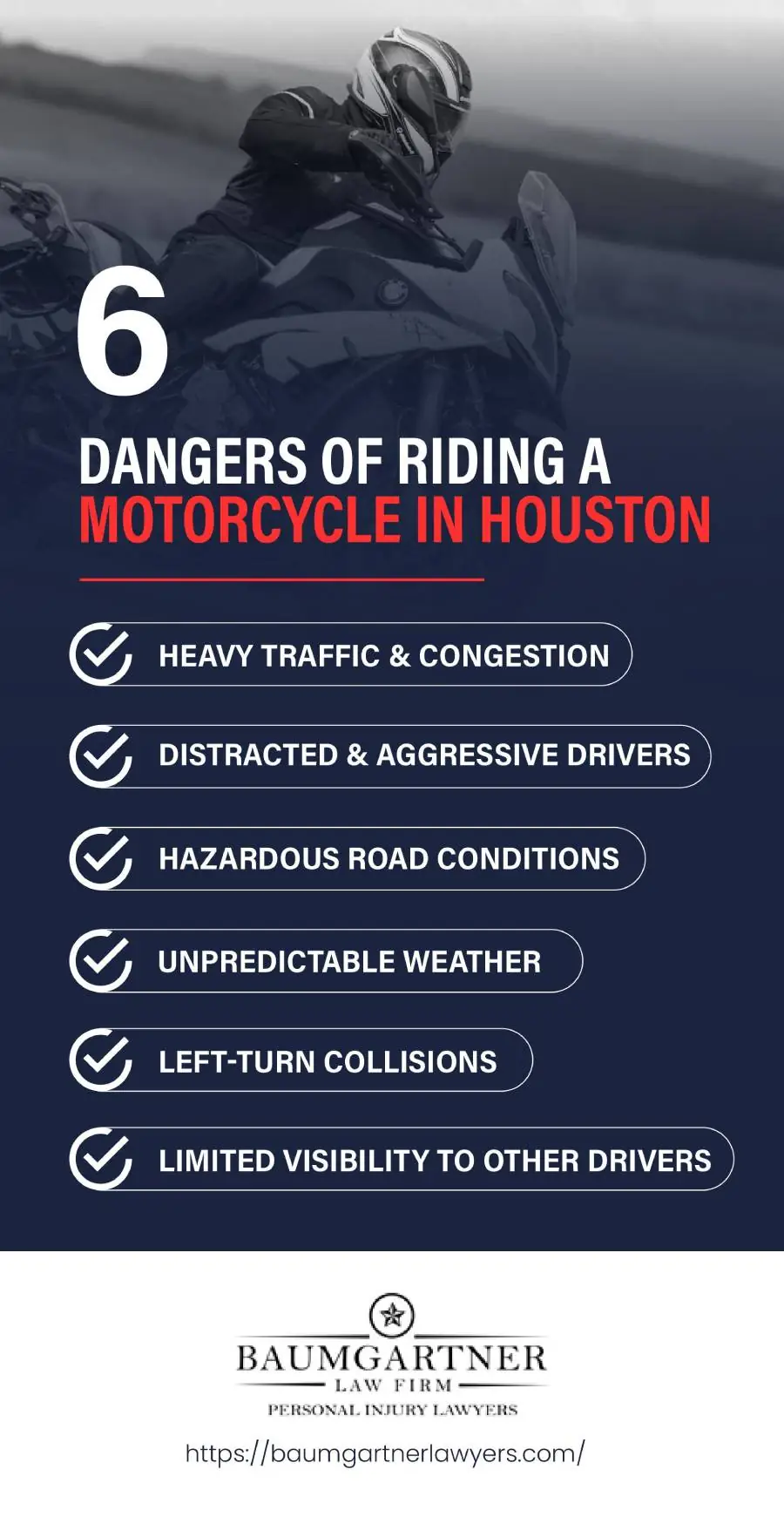 6 Dangers of Riding a Motorcycle in Houston
