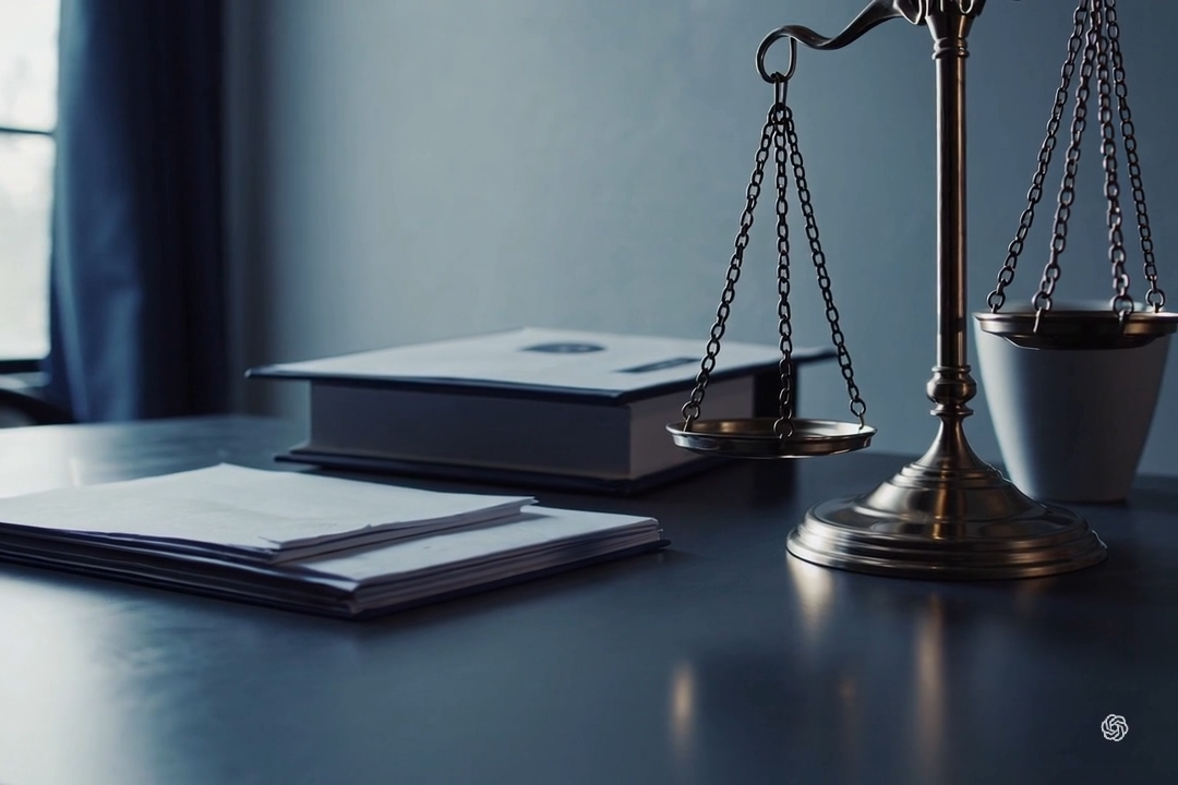 Filing a motorcycle injury lawsuit in Texas - scale, pen and papers and books