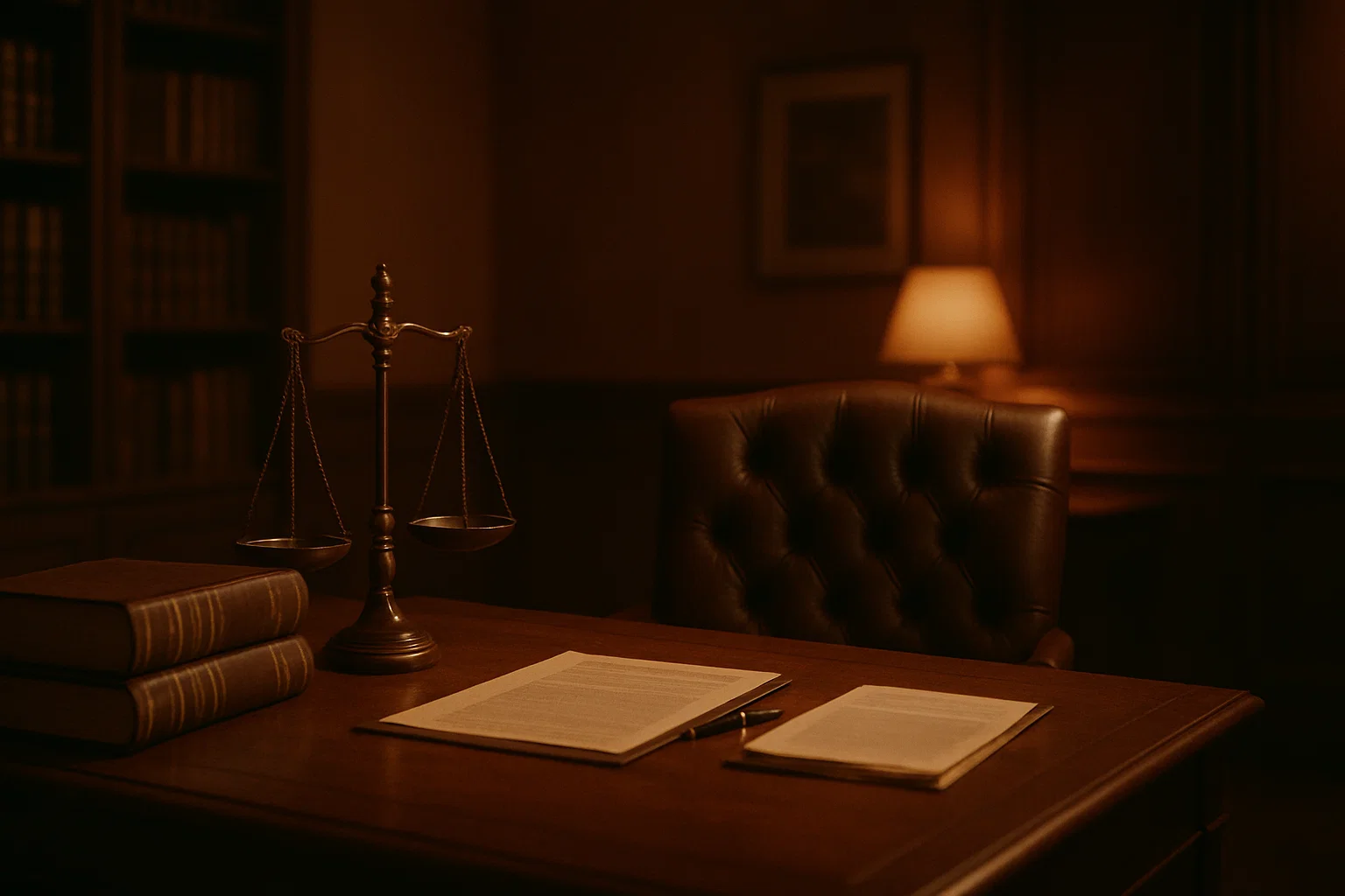 OSHA violation evidence in construction cases - Law office with books and scale