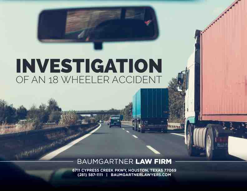 Investigation of an 18-wheeler crash