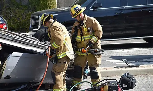 Car accident on I-45 in Conroe, Texas