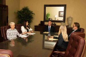 Our legal team discussing a case