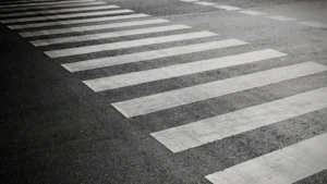 crosswalk for safety of pedestrians